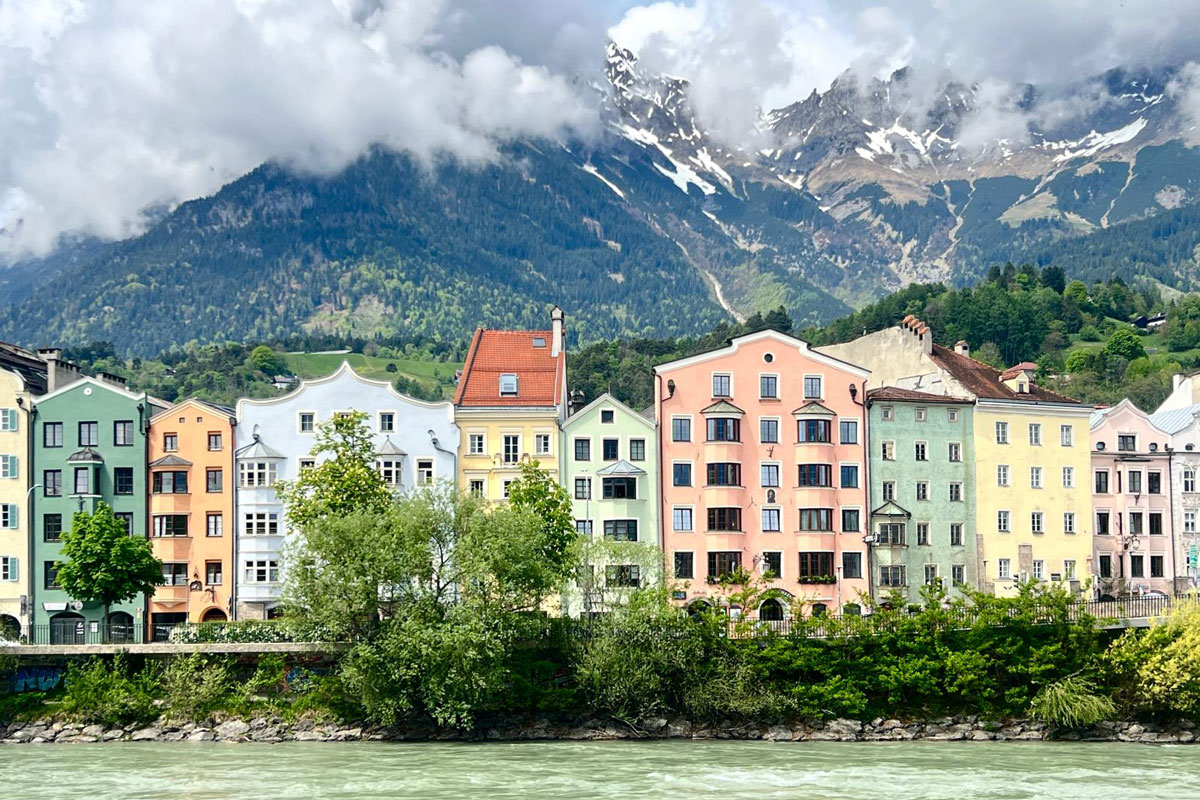 Stadtansicht - Wasserfron von Innsbruck