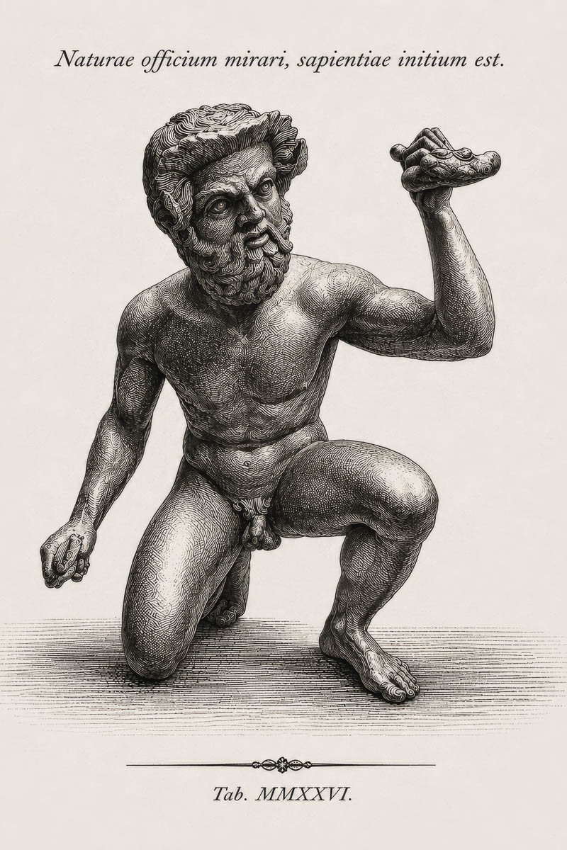 Satyr als Kupferstich